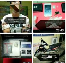 Apess.. Abis Nyabu Pria Ini tercyduk Polisi, Yaa Bermalam Di Jeruji Besi Deh...