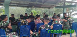 Danramil 08 Kuantan Mudik Ingatkan Anggota Tingkatkan Disiplin dan Jaga Netralitas