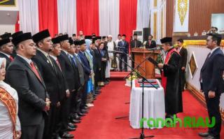 Sebanyak 50 Anggota DPRD Kota Pekanbaru Masa Jabatan 2024-2029 Resmi Dilantik