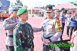 Jelang Idul Fitri 1447 H, Kapolres Bengkalis Pimpin Apel Operasi Ketupat Lancang Kuning 2026