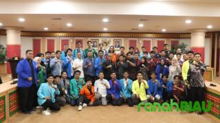 Sambut Hangat Kunjungan ketua BEM se Riau, Kaderismanto: Gedung ini Rumah Kita Semua