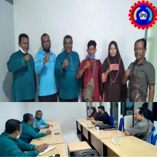 Konsolidasi Organisasi PUK FSP LEM SPSI Bengkalis Datangi Kantor PDAM Tirta Terubuk Bengkalis