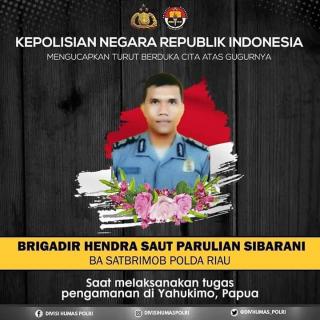 Kerusuhan di Yahukimo, Seorang Brimob asal Polda Riau menjadi korban