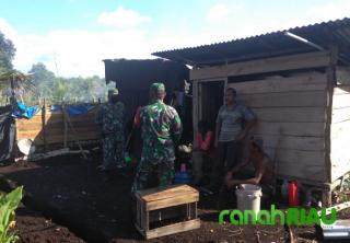 Babinsa Koramil 01/Bengkalis dan Ketua MPA Melaksanakan Patroli Karhutla