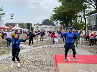 Sukses gelar Kegiatan Jantung Sehat, BRK Syariah gelar senam sehat bersama 