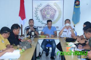 Jalinkan Silaturahmi, Diskominfotik Bahas Kerjasama Publikasi Bersama PWI Bengkalis