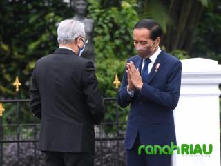 Presiden Jokowi sambut kunjungan resmi Pertama PM Ismail Sabri di Istana Bogor