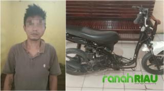Polsek Tapung Tangkap Pelaku Curanmor di KM 60 Desa Petapahan