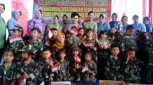 Ketum Dharma Pertiwi Tinjau Posyandu dan TK Kartika Ceria Pusdik Arhanud