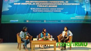 Dua putri Mapala Muhammadiyah tampil Inspiratif di talkshow kebencanaan SARMMI