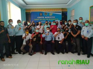 Media Sahabat Kita, Lapas Bengkalis Gelar Coffe Morning Bersama Insan Pers