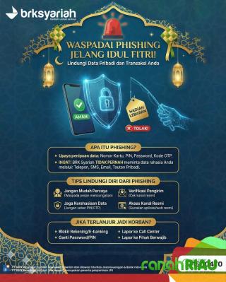 Waspada Phishing jelang Idul Fitri, BRK Syariah Edukasi Nasabah