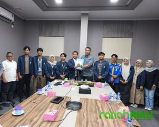 BEM Polbeng Gelar Audiensi dan Serahkan Surat Tuntutan kepada Dishub Bengkalis