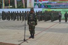 Polri Selalu Setia Membantu Percepatan Pengerjaan Sasaran TMMD Ke 104 Kodim 0824/Jember