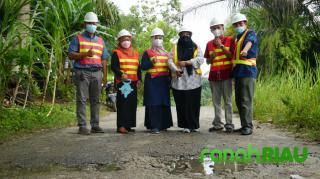 Implementasi produk Aspal karet untuk Jalan retak dan berlobang karya Dosen Teknik Sipil Univrab