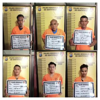 Penyalahgunaan Narkoba, Satnarkoba Polres Bengkalis Sikat 6 Pelaku Pengedar Kurir dan Pemakai