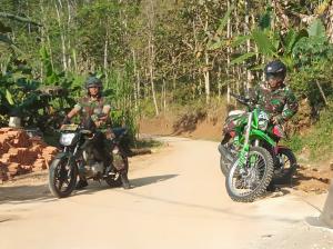  Dansatgas TMMD 105 Trenggalek Nikmati Istirahat di Jalan Baru