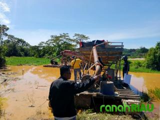 Kembali, Polsek Singingi Tertibkan Aktivitas PETI di Kelurahan Muara Lembu