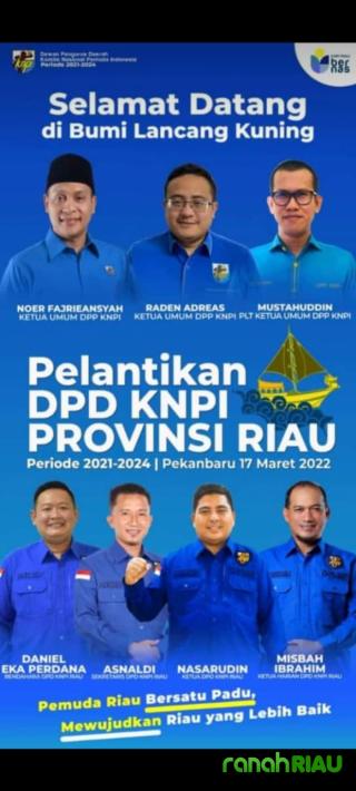 Pelantikan KNPI Riau dijadwalkan besok, siap menjadi pelopor dan penyemangat generasi Muda Riau