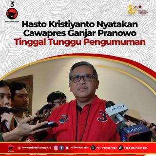 Pengumuman Cawapres Ganjar Pranowo tinggal menunggu Waktu, Beberapa nama jadi Sorotan