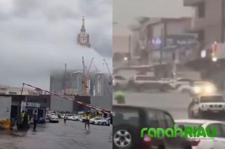 Antisipasi Pemerintah Arab Saudi, Mekah dan Madinah Masuk dalam Zona Merah Banjir
