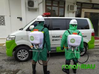 IZI Riau Laksanakan Gotong royong Cekal virus Corona