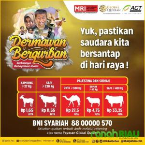 Salurkan daging Qurban, Mari berbagi untuk sesama