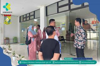 Kadiskes Kampar sidak Puskesmas Laboy Jaya