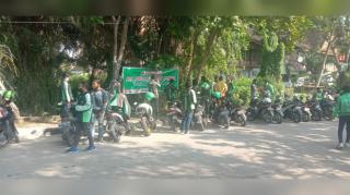 Gara-gara Tuyul, Ratusan Driver Ojol Lakukan Aksi Protes