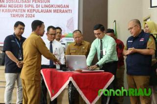 Gandeng Bank Riau Kepri Syariah, BKPSDM Kepulauan Meranti taja Sosialisasi Pensiun bagi PNS