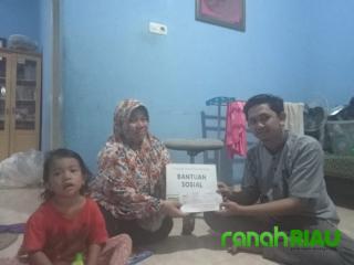 Lazismu Pekanbaru salurkan bantuan ekonomi untuk Dhuafa di Cipta Karya