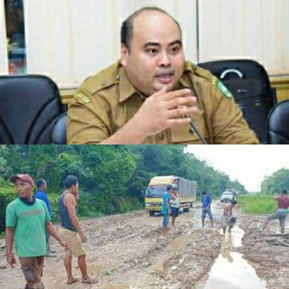 Jalan Poros di Kecamatan Rupat Rusak Parah, Dinas PUPR Bengkalis Segera Lakukan Perbaikan