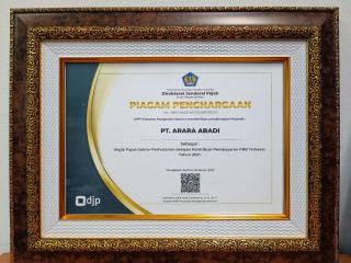 Kantor Pelayanan Pajak Pangkalan Kerinci Beri Dua Penghargaan kepada PT Arara Abadi