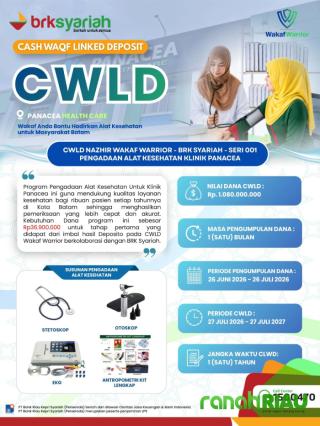 BRK Syariah dan Wakaf Warrior Hadirkan CWLD, Wujudkan Wakaf Produktif untuk Pengadaan Alat Kesehatan