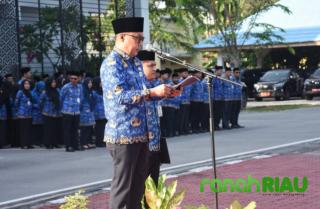 Berlangsung Khidmat, Sekda Pimpin Upacara Peringatan HUT RI ke 80