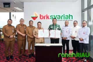 BRK Syariah gelar Penandatangan Nota Kesepahaman dengan Pemkab Rokan Hilir