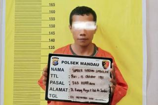 Terekam CCTV Saat Mencuri Burung, Seorang Pelaku Ditangkap Polsek Mandau