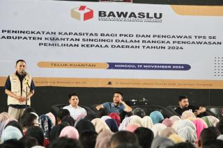 Jelang Pemungutan Suara Pemilihan, Bawaslu Kuansing Dorong PKD dan Pengawas TPS Tingkatkan Kompetens