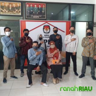 Silaturahmi Lp2D dengan KPU Kota Pekanbaru