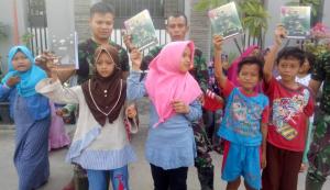 Akrabi Anak-Anak Desa Sasaran, Satgas TMMD Gelar Lomba