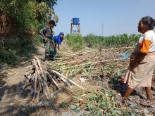 Air Kelapa Muda Pelepas Dahaga Bagi Satgas TMMD