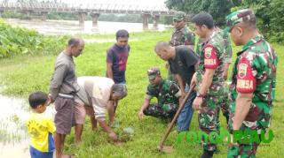 Peringati HJK, Koramil 08/KM Laksanakan Penanaman Pohon