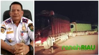 Dishub Kuansing Larang Tronton Asiong, Masuk Pusat Kota Teluk kuantan