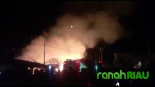 4 Unit Bangunan Semi Permanen Ludes Terbakar, Kapolsek Benai Ceritakan Kronologis Sebenarnya