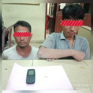 Informasi Warga, Polsek Pinggir Ringkus 2 Terduga Narkotika