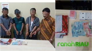 4 Pelaku Judi Ditangkap Polsek Kampar, Salahsatunya adalah Kepala Desa