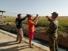 Sektor Selesai, Warga Pasang Spanduk.