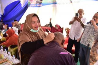 Deklarasi Pemenangan KBS di Simpang Padang Duri, Kasmarni Penuhi Nazar Warganya