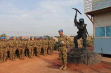 Patung Peacekeeper di Bumi Afrika lambang TNI Emban Tugas Negara Untuk Perdamaian Dunia