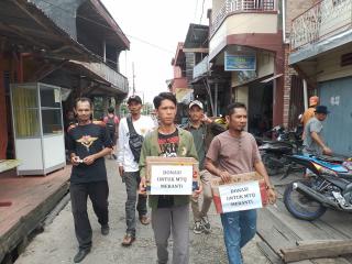 H-3 Tetap Konsisten Gerakan Seribu koin, Mahasiswa Ikut Berpatisipasi Kelapangan